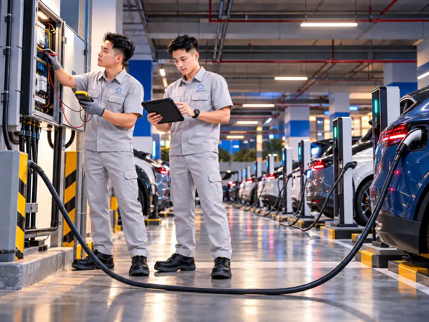 Sạc xe điện tại chung cư
